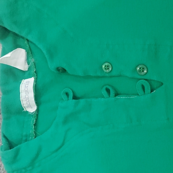 Jacobsons vintage green women's top size L - Picture 2 of 4